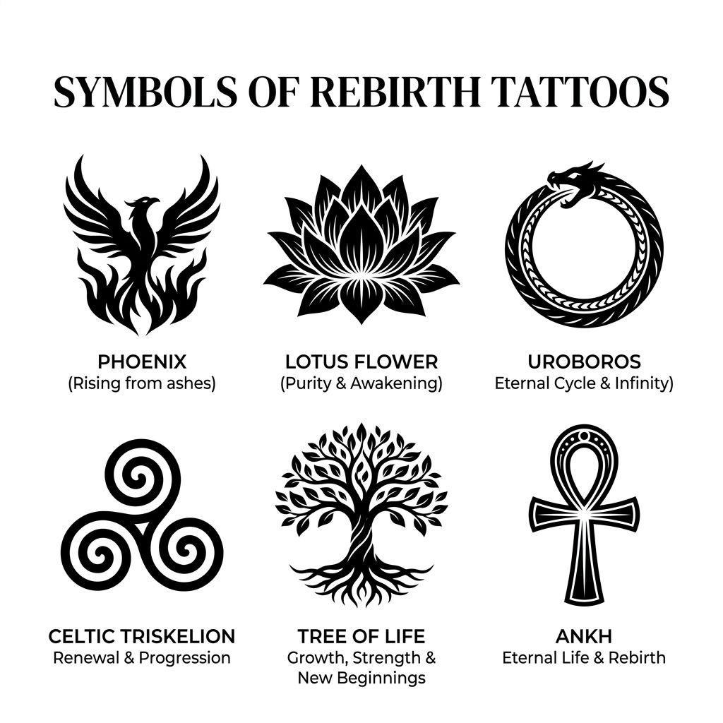 Symbols Of Rebirth Tattoos