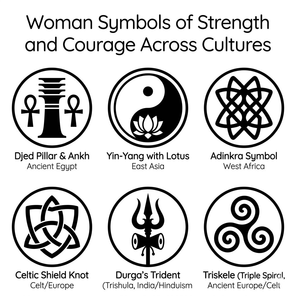 Woman Symbols of Strength and Courage Across Cultures