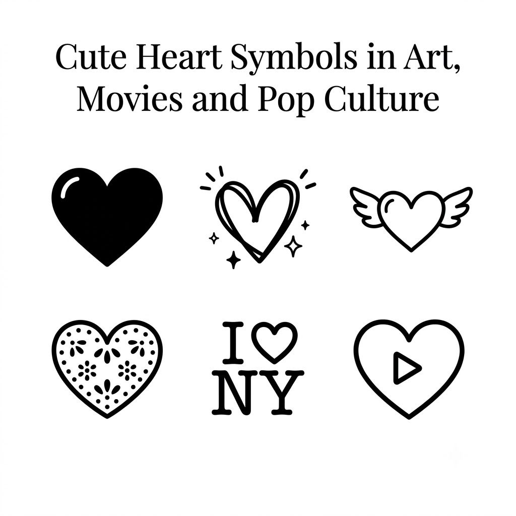 Cute Heart Symbols in Art, Movies and Pop Culture