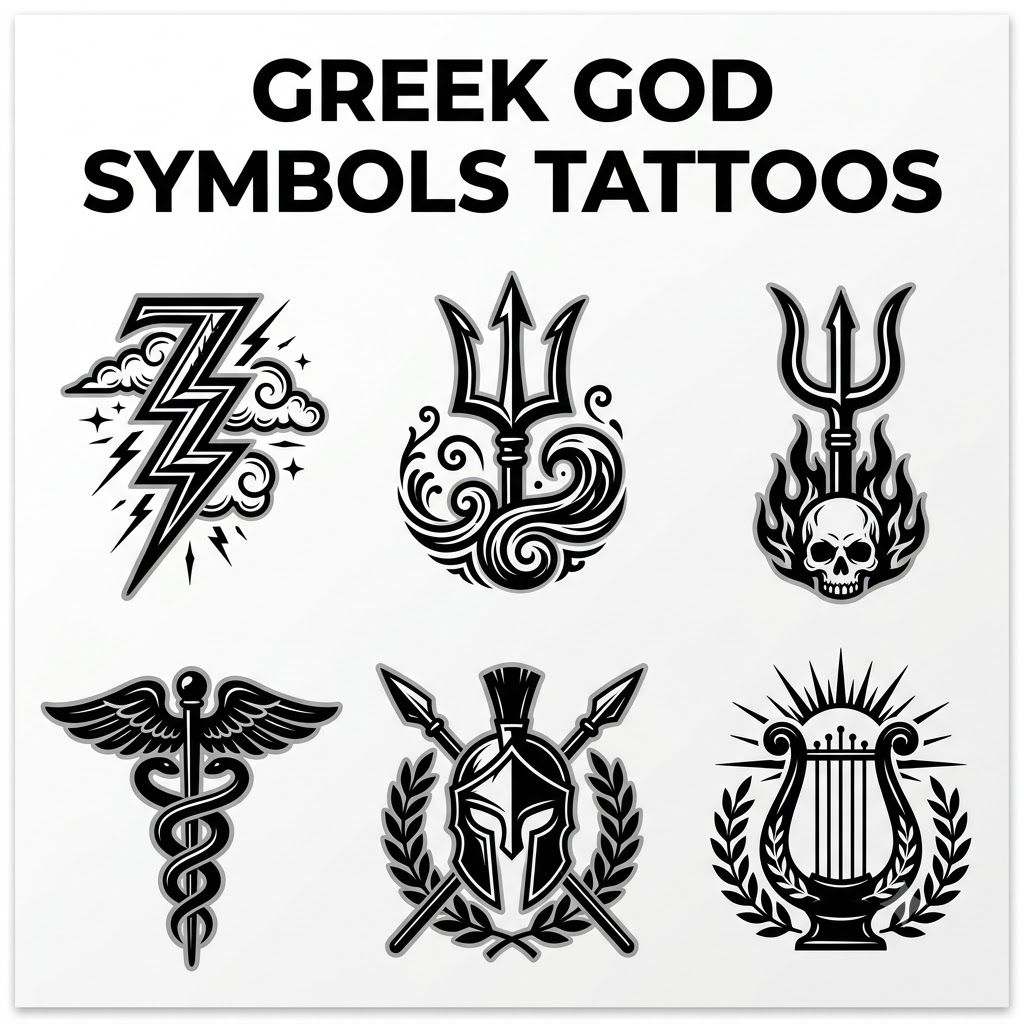 Greek God Symbols Tattoos