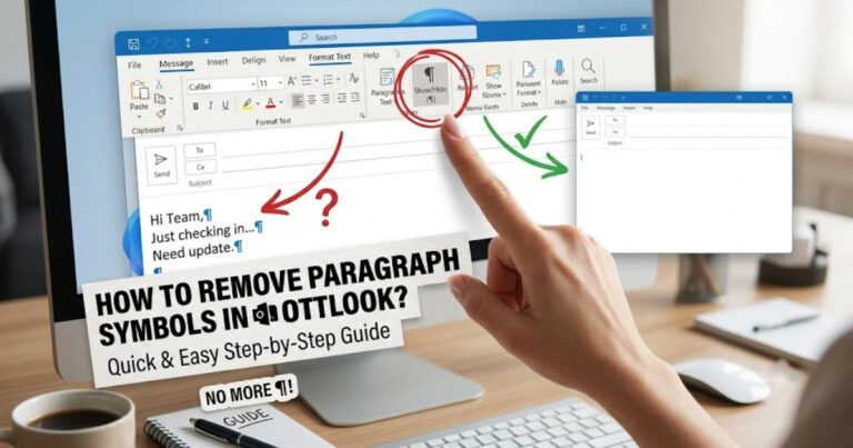 How to Remove Paragraph Symbols in Outlook