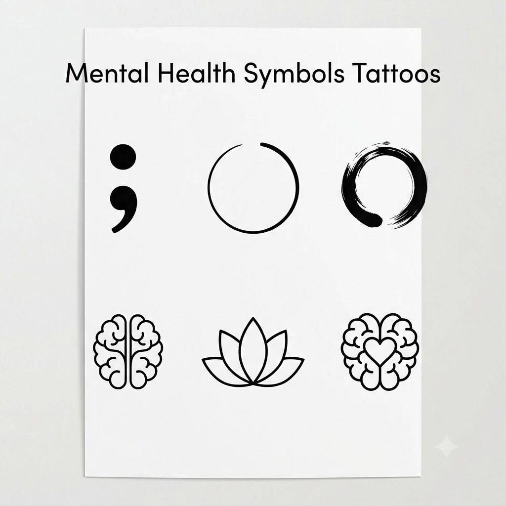 Mental Health Symbols Tattoos