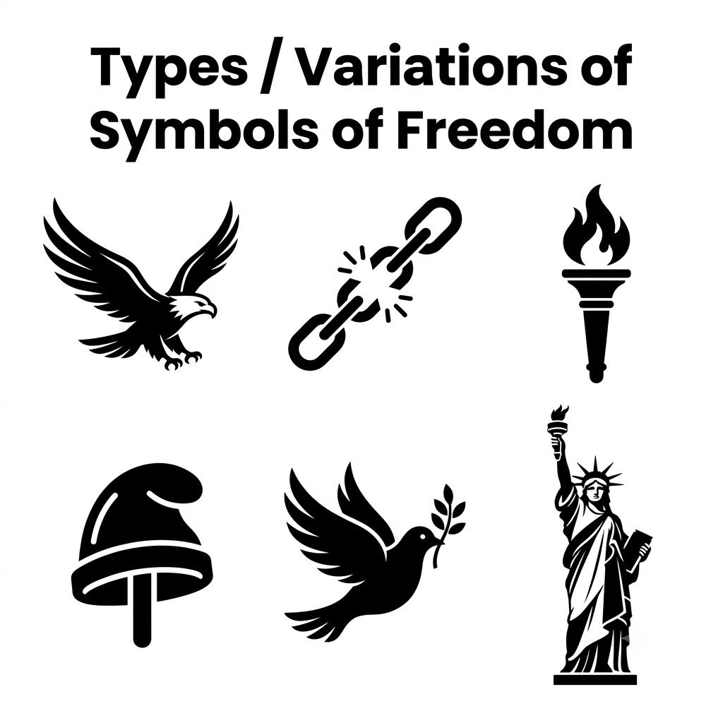 Types Variations of Symbols of Freedom