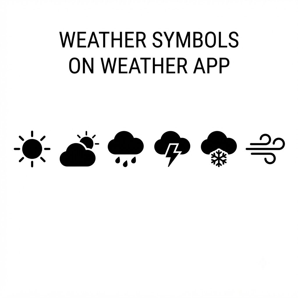 Weather Symbols On Weather App