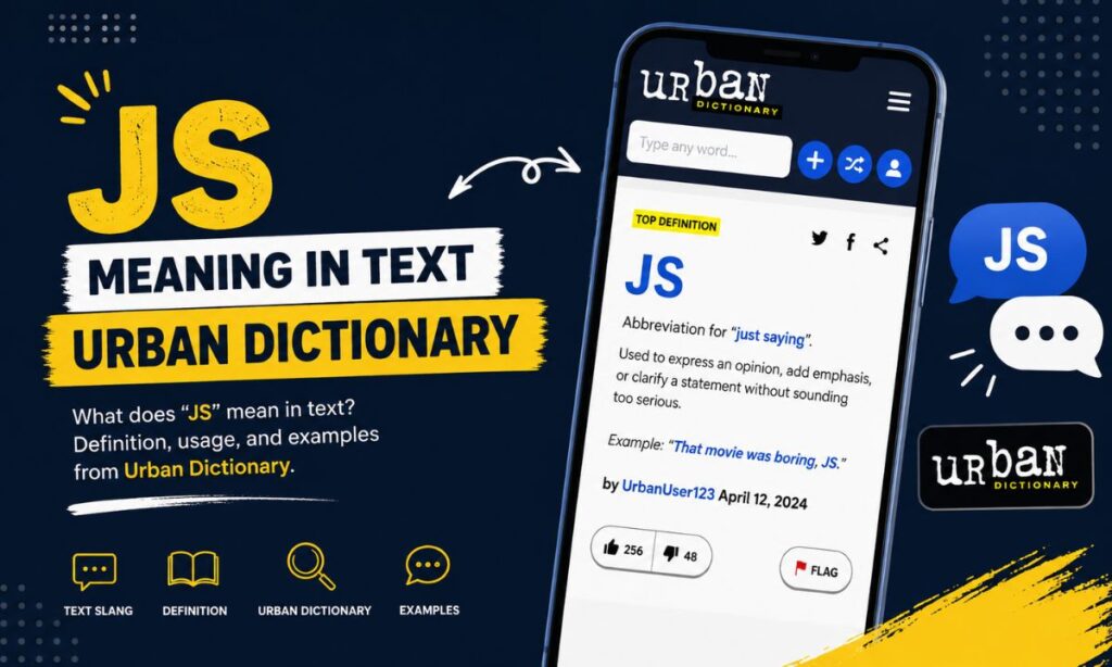 JS Meaning in Text Urban Dictionary