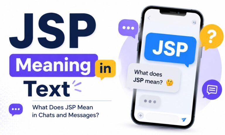 JSP Meaning in Text
