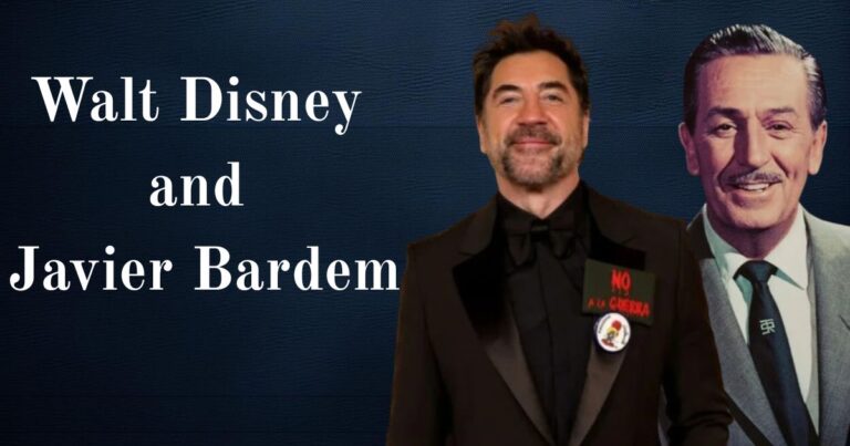 Walt Disney and Javier Bardem